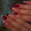 Press-On Nail Set Floral Design Easy Application