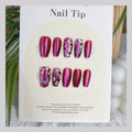 Press-On Nail Set Floral Design Easy Application