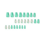 Press-On Nail Set Floral Design Easy Application