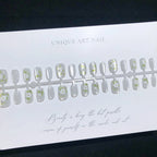 Press-On Nail Set Floral Design Easy Application