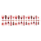 Press-On Nail Set Floral Design Easy Application