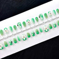 Press-On Nail Set Floral Design Easy Application