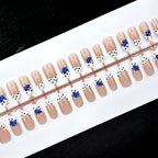 Press-On Nail Set Floral Design Easy Application