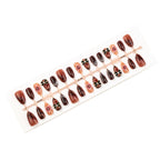 Press-On Nail Set Floral Design & Easy Application
