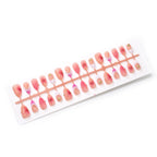 Press-On Nail Set Floral Design Easy Application