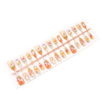 Press-On Nail Set Floral Design Easy Application