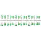 Press-On Nail Set Floral Design Easy Application