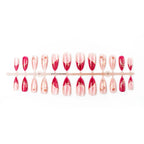 Press-On Nail Set Floral Design Easy Application