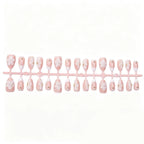 Press-On Nail Set Floral Design & Easy Application