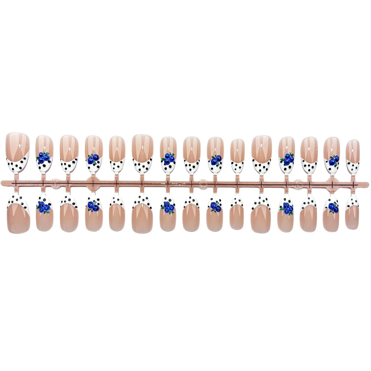 Press-On Nail Set Floral Design Easy Application