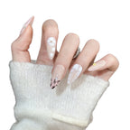 Press-On Nail Set Floral Design Easy Application