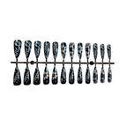 Press-On Nail Set Floral Design & Easy Application