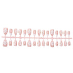 Press-On Nail Set Floral Design & Easy Application