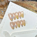 Press-On Nail Set Floral Design Easy Application Long-Lasting Wear