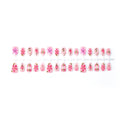 Press-On Nail Set Floral Design Easy Application & Reusable