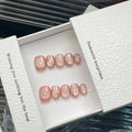 Press-On Nail Set Floral Design Easy Application & Reusable