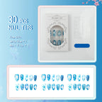 Press-On Nail Set Floral Design Easy Application Reusable