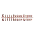 Press-On Nail Set Floral Design Easy Application Salon Finish