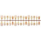 Press-On Nail Set Floral Design Easy-Apply & Reusable