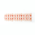 Press-On Nail Set Floral Design Glue-Free Multiple Sizes