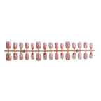 Press-On Nail Set Floral Design Glue-Free & Reusable