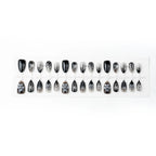 Press-On Nail Set Floral Design High-Gloss Easy Application