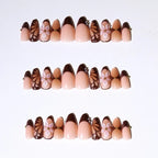 Press-On Nail Set Floral Design Includes Kit