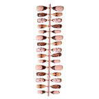 Press-On Nail Set Floral Design Includes Kit