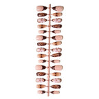 Press-On Nail Set Floral Design Includes Kit