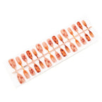 Press-On Nail Set Floral Design Light Pink Easy Application