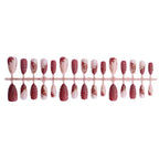 Press-On Nail Set Floral Design Long Lasting