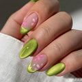 Press-On Nail Set Floral Design Long-Lasting Comfort
