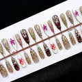 Press-On Nail Set Floral Design Long-Lasting & Comfortable Fit