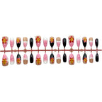Press-On Nail Set Floral Design Long-Lasting Hold