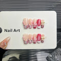 Press-On Nail Set Floral Design Long-Lasting Wear