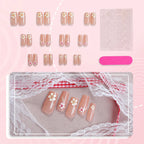 Press-On Nail Set Floral Design Long-Lasting Wear
