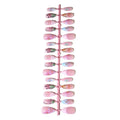 Press-On Nail Set Floral Design & Long-Lasting Wear