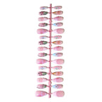 Press-On Nail Set Floral Design & Long-Lasting Wear