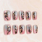 Press-On Nail Set Floral Design Multiple Sizes