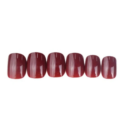 Press-On Nail Set Floral Design Multiple Sizes Adhesive Tabs