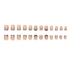 Press-On Nail Set Floral Design Multiple Sizes Easy Application