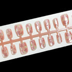 Press-On Nail Set Floral Design No Glue Long-Lasting