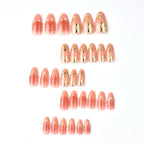 Press-On Nail Set Floral Design No Glue Multi-Size