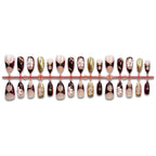 Press-On Nail Set Floral Design No-Glue & Multiple Sizes