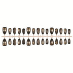 Press-On Nail Set Floral Design No Glue Reusable
