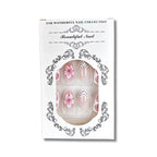 Press-On Nail Set Floral Design Non-Toxic Multiple Sizes