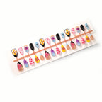 Press-On Nail Set Floral Design Peel-And-Press