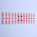 Press-On Nail Set Floral Design Peel-And-Stick Glossy Finish