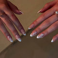 Press-On Nail Set Floral Design Peel-And-Stick Salon-Quality