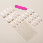 Press-On Nail Set Floral Design Peel-And-Stick Salon-Quality